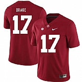 Alabama Crimson Tide 17 Kenyan Drake Red Nike College Football Jersey Dzhi,baseball caps,new era cap wholesale,wholesale hats